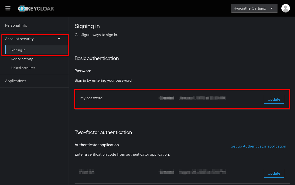 Identity Management Portal - Password Change - Step 1